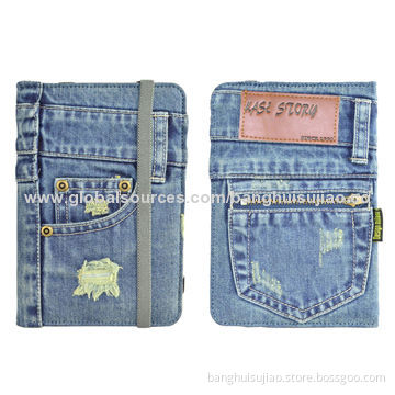 Universal Bookcase Available for 7" Tablets, 2014 Most Fashionable Denim Case